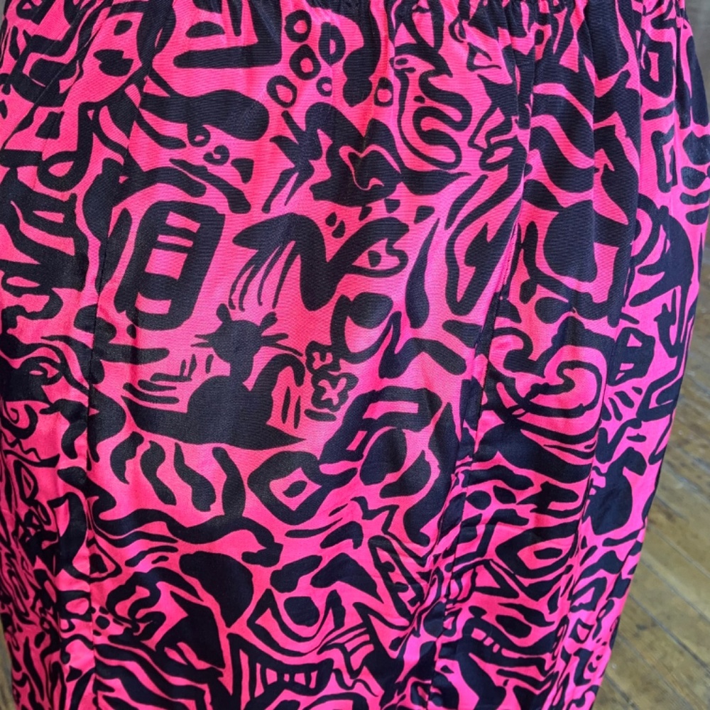 Pink and black 80s skirt set - Picture 12 of 15